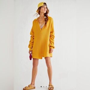 ✨2/$40✨ Anthropologie Yellow Knit Romper